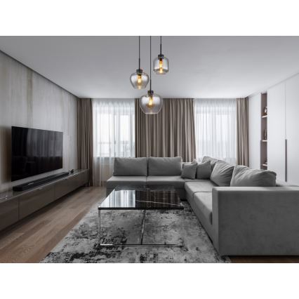 Globo - Hanglamp aan kabel 3x E27/40W/230V zwart
