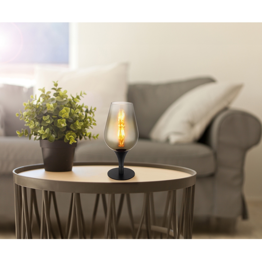 Globo - Tafellamp 1xE27/40W/230V diameter 15 cm goud