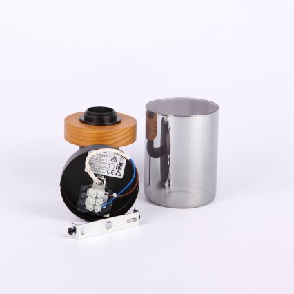 Globo - Wandlamp 1xE27/40W/230V metaal/hout