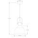 Globo - Hanglamp aan een koord 1xE27/60W/230V diameter 20 cm
