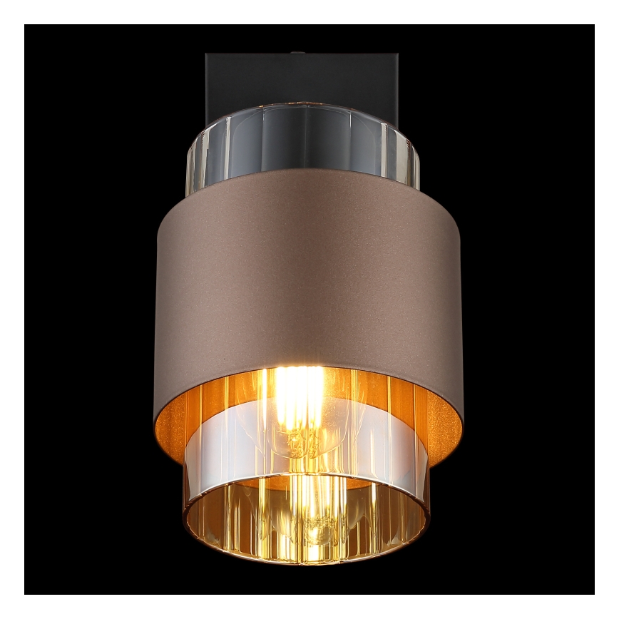Globo - Wandspot 1xE27/40W/230V zwart/brons
