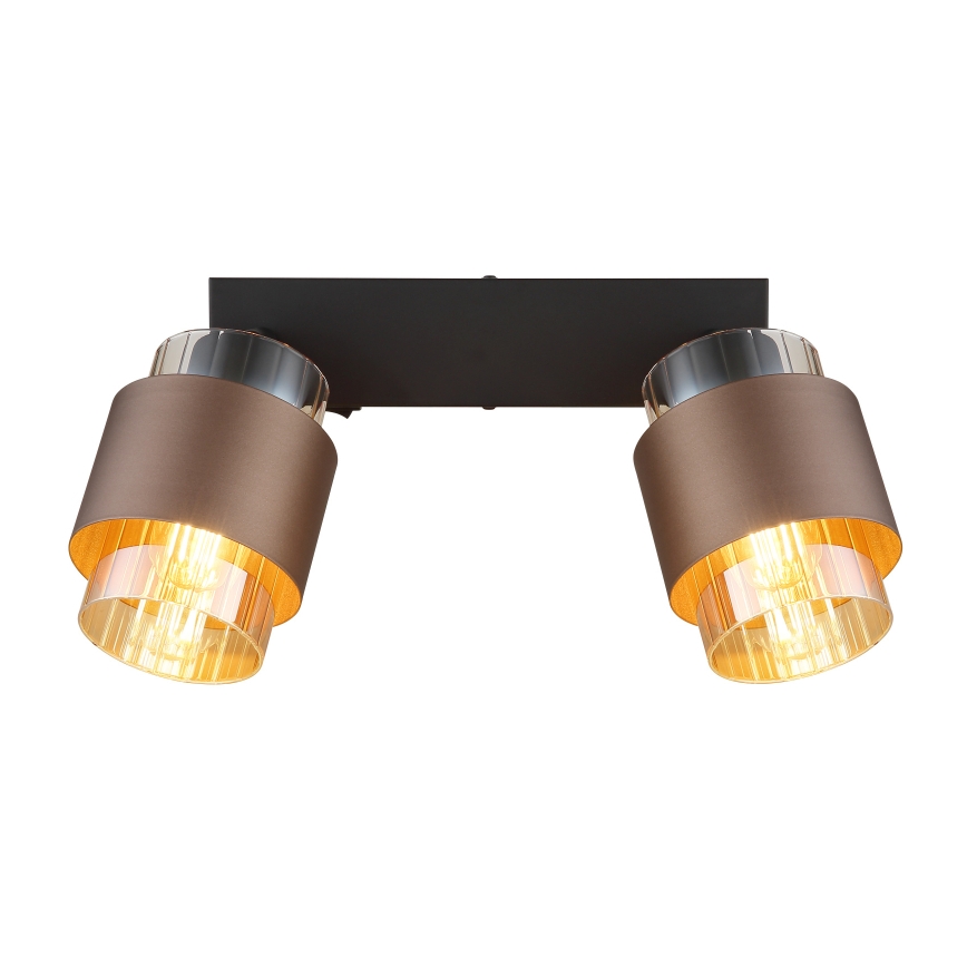 Globo - Spotlamp 2xE27/40W/230V zwart/brons