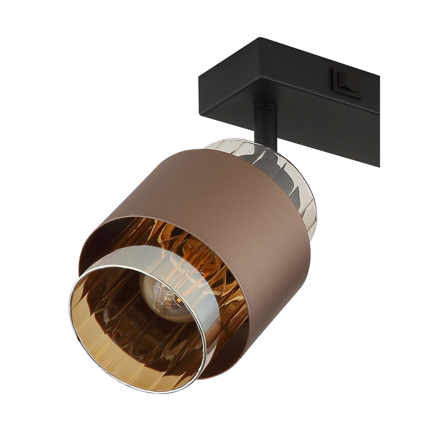 Globo - Spotlamp 2xE27/40W/230V zwart/brons