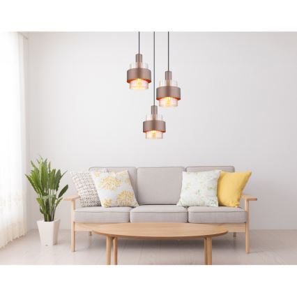 Globo - Hanglamp met kabelophanging 3xE27/60W/230V