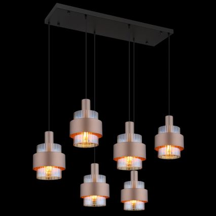 Globo - Kroonluchter met kabel 6xE27/60W/230V