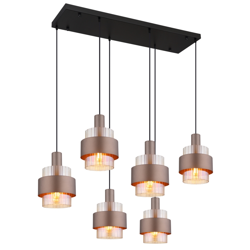 Globo - Kroonluchter met kabel 6xE27/60W/230V