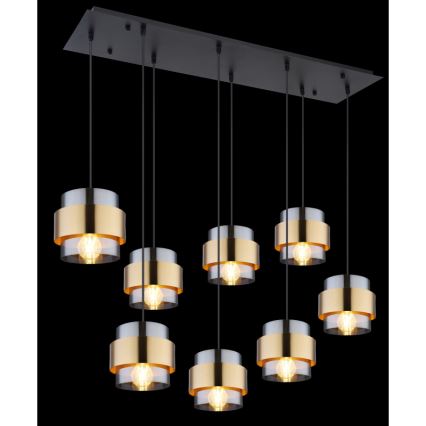 Globo - Hanglamp aan een koord 8xE27/60W/230V