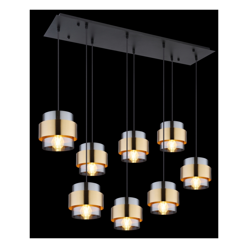 Globo - Hanglamp aan een koord 8xE27/60W/230V
