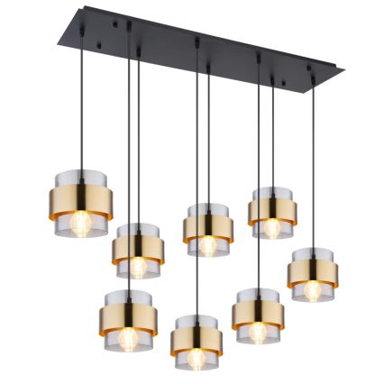 Globo - Hanglamp aan een koord 8xE27/60W/230V