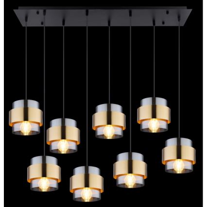 Globo - Hanglamp aan een koord 8xE27/60W/230V