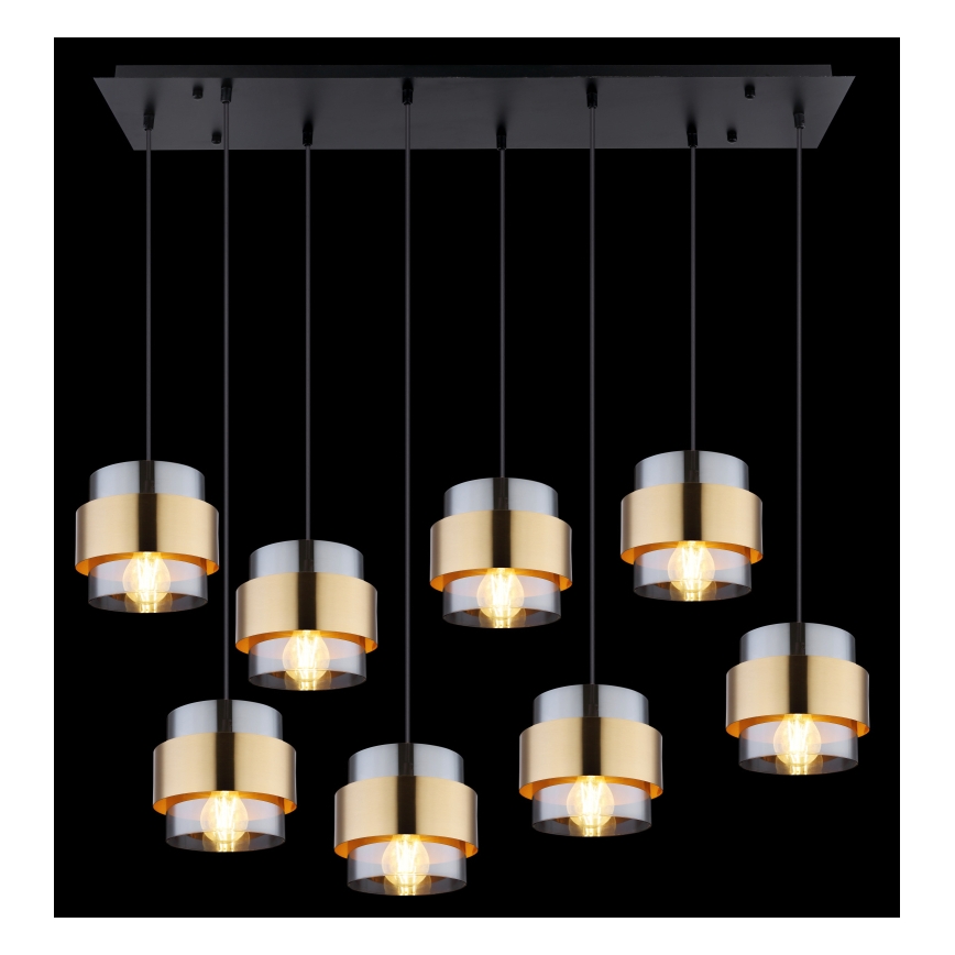 Globo - Hanglamp aan een koord 8xE27/60W/230V