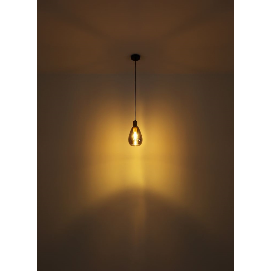 Globo - Hanglamp aan een koord 1xE27/40W/230V messing