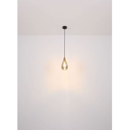 Globo - Hanglamp aan een koord 1xE27/40W/230V messing
