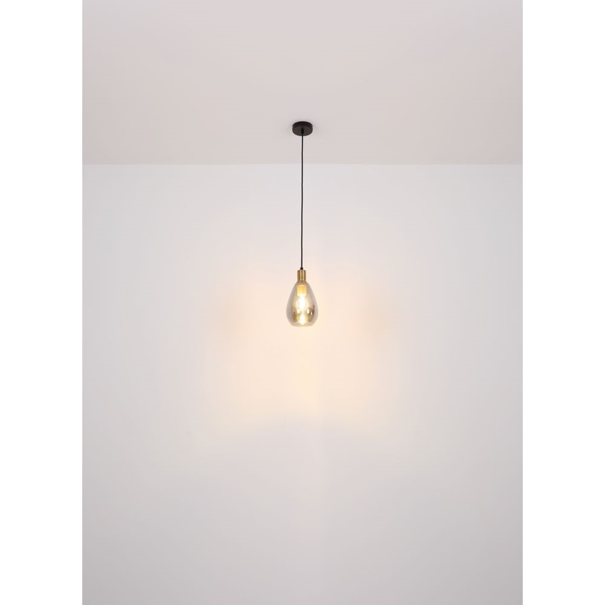 Globo - Hanglamp aan een koord 1xE27/40W/230V messing