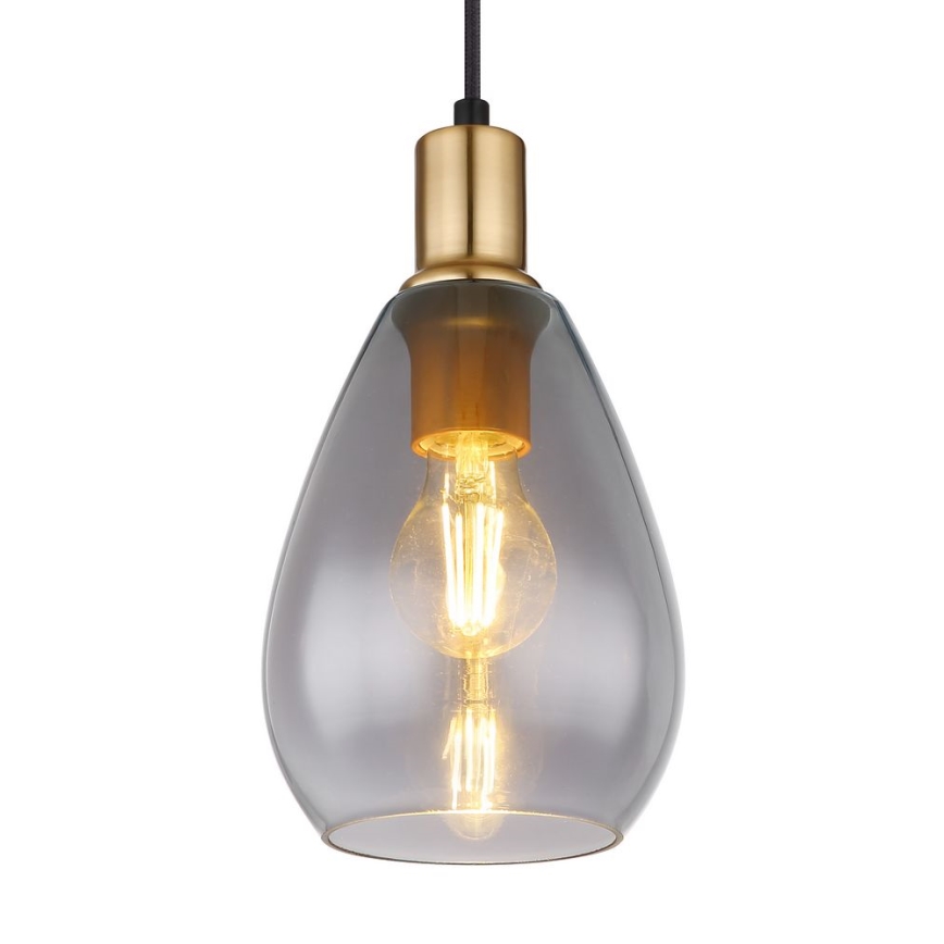 Globo - Hanglamp aan een koord 1xE27/40W/230V messing