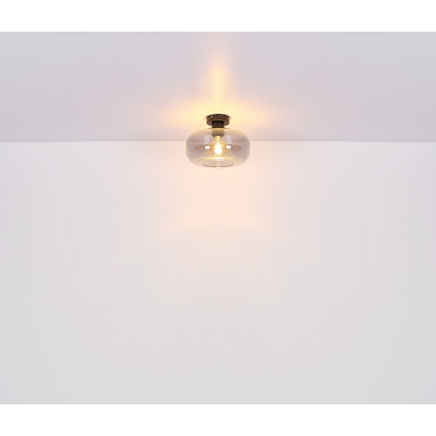 Globo - Bevestigde hanglamp 1xE27/40W/230V diameter 28 cm grijs