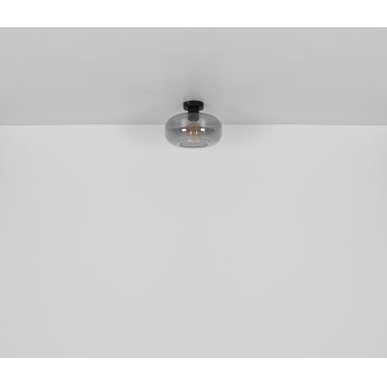 Globo - Bevestigde hanglamp 1xE27/40W/230V diameter 28 cm grijs