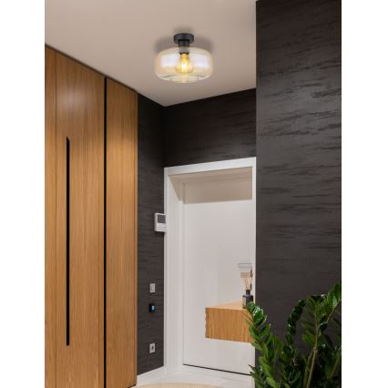 Globo - Bevestigde hanglamp 1xE27/40W/230V diameter 28 cm doorzichtig