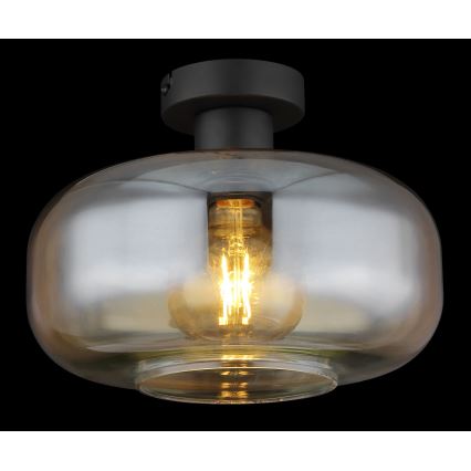 Globo - Bevestigde hanglamp 1xE27/40W/230V diameter 28 cm doorzichtig