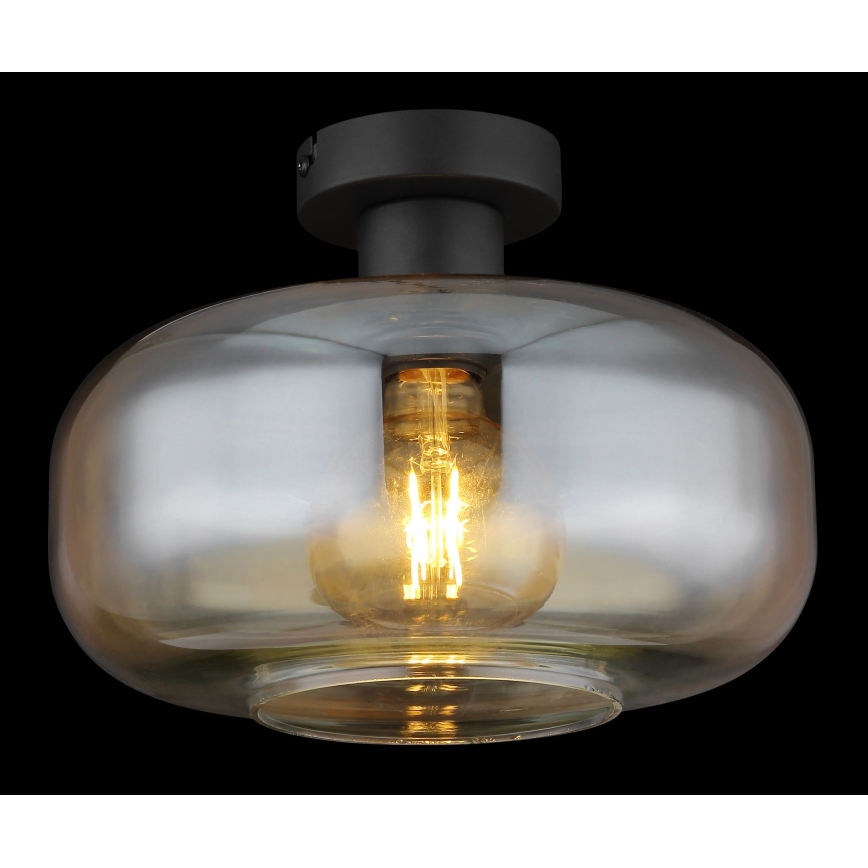 Globo - Bevestigde hanglamp 1xE27/40W/230V diameter 28 cm doorzichtig