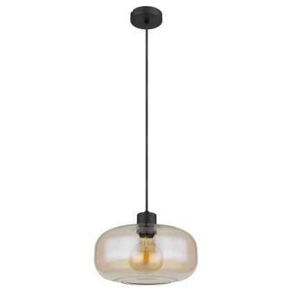 Globo - Hanglamp aan een koord 1xE27/40W/230V diameter 28 cm doorzichtig