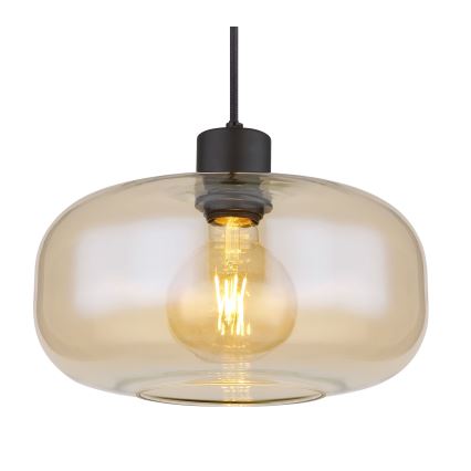 Globo - Hanglamp aan een koord 1xE27/40W/230V diameter 28 cm doorzichtig