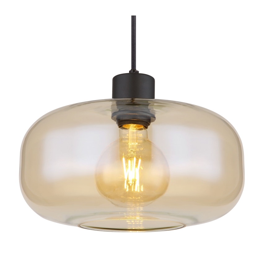 Globo - Hanglamp aan een koord 1xE27/40W/230V diameter 28 cm doorzichtig