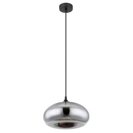 Globo - Hanglamp aan een koord 1xE27/60W/230V glanzend chroom