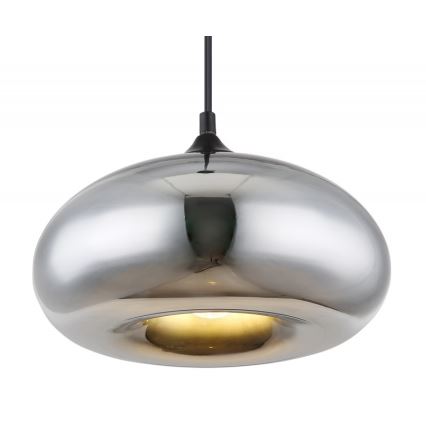 Globo - Hanglamp aan een koord 1xE27/60W/230V glanzend chroom