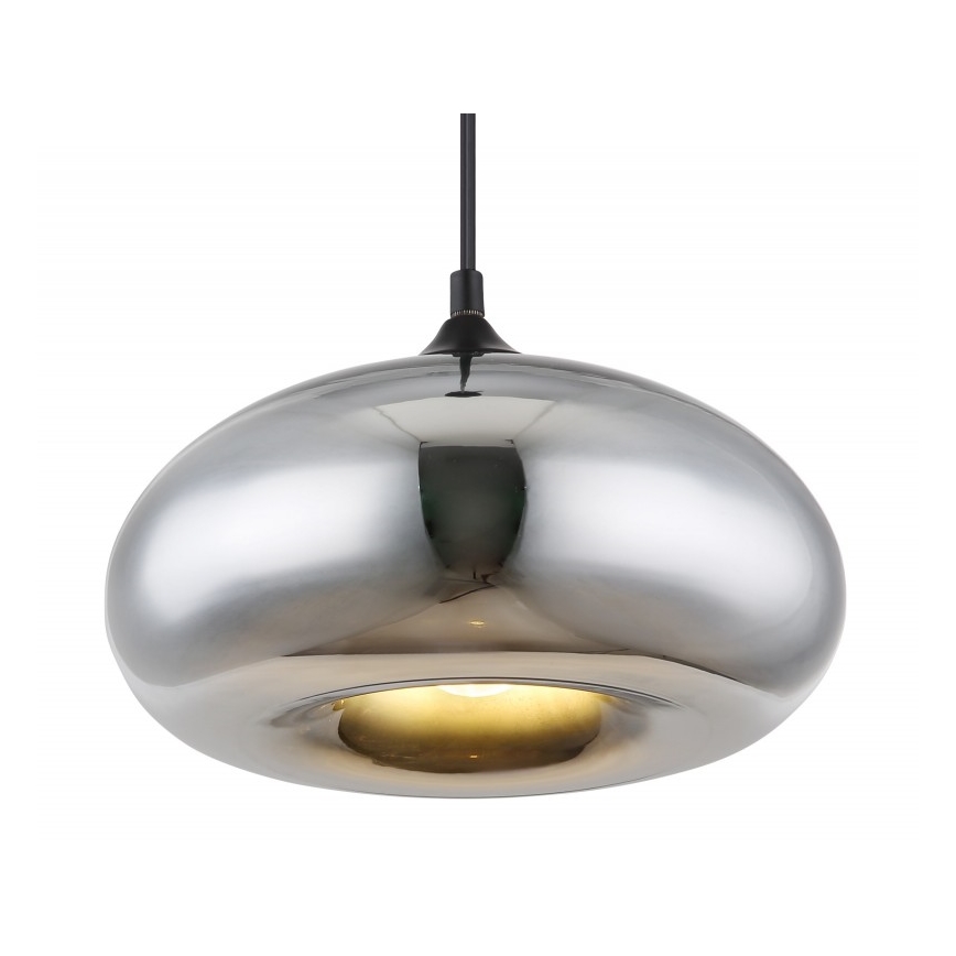 Globo - Hanglamp aan een koord 1xE27/60W/230V glanzend chroom