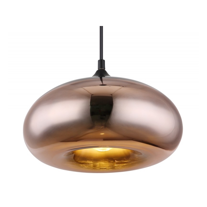 Globo - Hanglamp aan een koord 1xE27/60W/230V koper