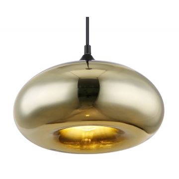 Globo - Hanglamp aan een koord 1xE27/60W/230V goud