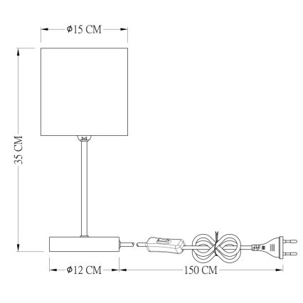 Globo - Tafellamp 1xE14/25W/230V