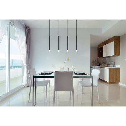 Globo - Hanglamp aan een koord 4xG9/4W/230V zwart