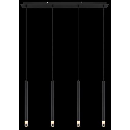 Globo - Hanglamp aan een koord 4xG9/4W/230V zwart