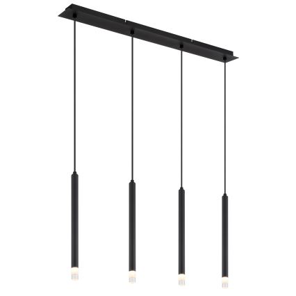 Globo - Hanglamp aan een koord 4xG9/4W/230V zwart
