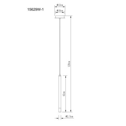 Globo - Hanglamp aan een koord 1xG9/4W/230V diameter 12 cm
