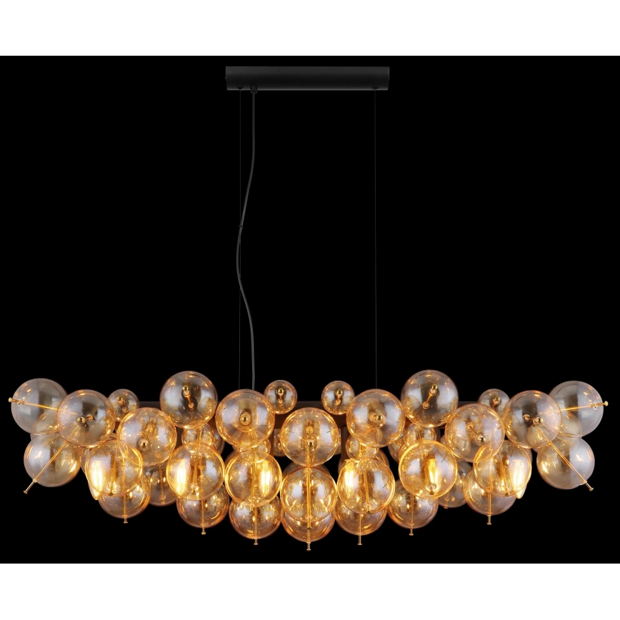 Globo - Hanglamp met kabel 6xE14/25W/230V goudkleurig