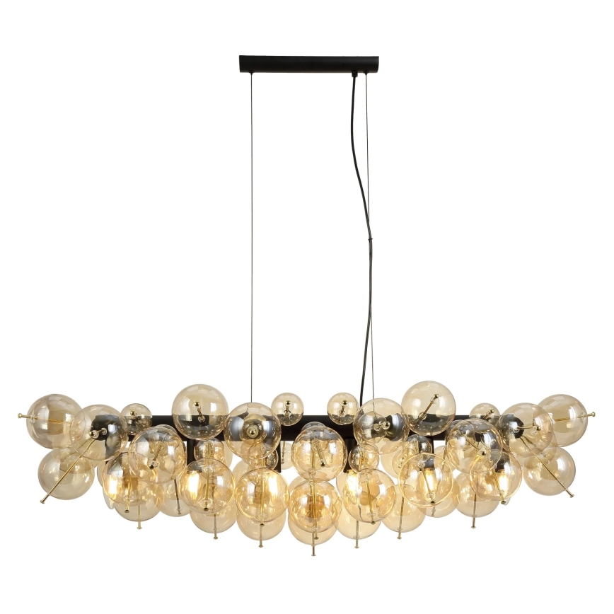 Globo - Hanglamp met kabel 6xE14/25W/230V goudkleurig