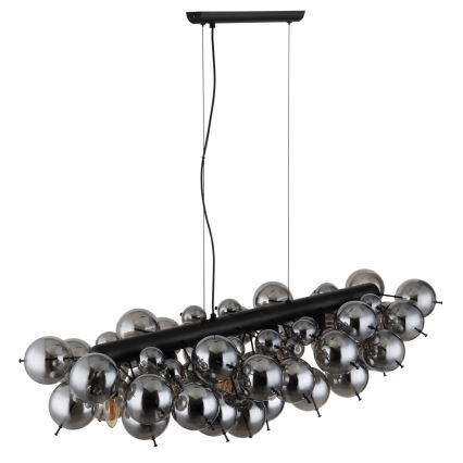Globo - Hanglamp aan kabel 6xE14/25W/230V zwart