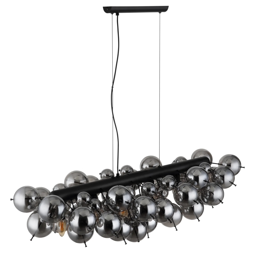Globo - Hanglamp aan kabel 6xE14/25W/230V zwart