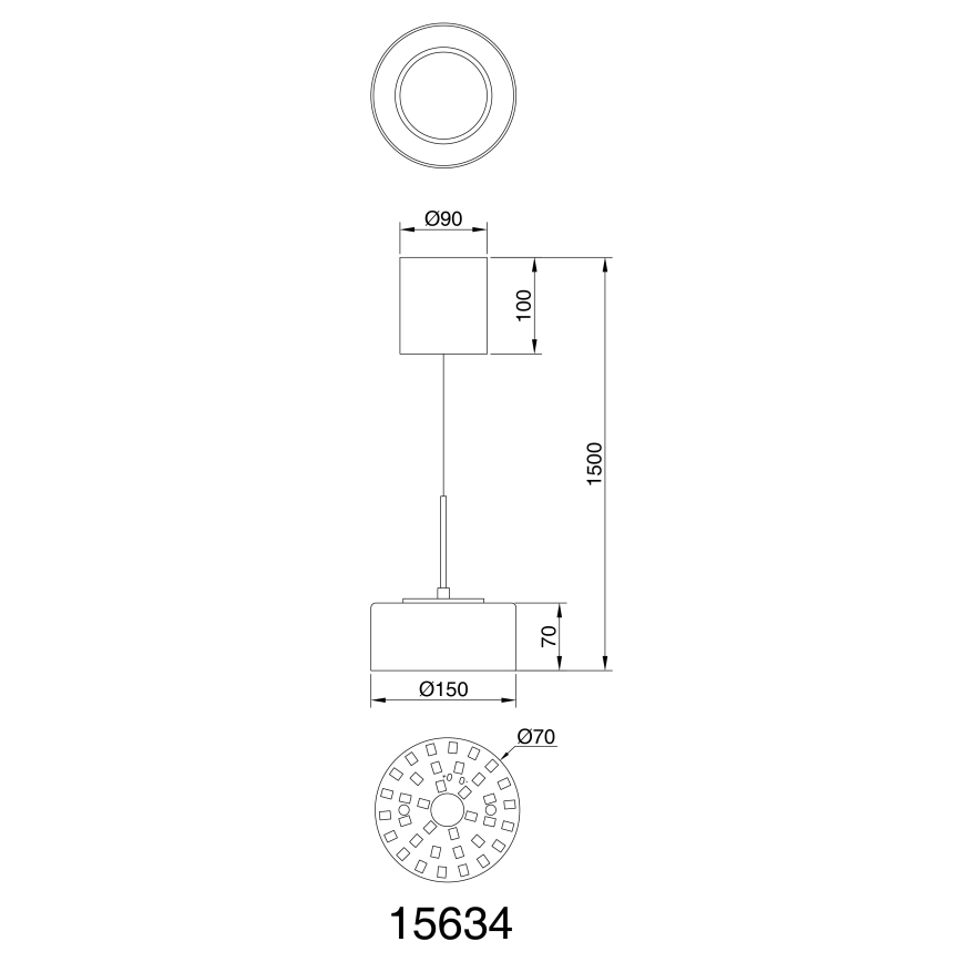 Globo - LED Hanglamp aan een koord LED/6W/230V