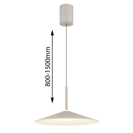 Globo - LED-hanglamp aan kabel LED/18W/230V 4000K beige