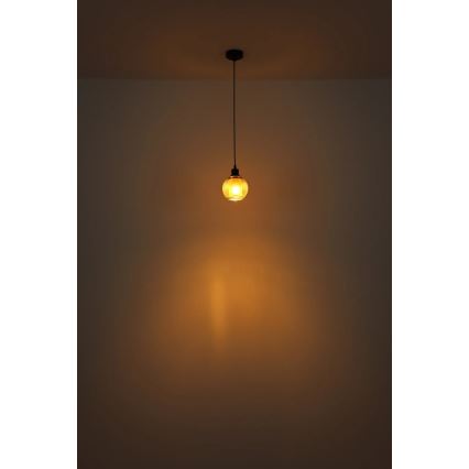 Globo - Hanglamp aan een koord 1xE27/25W/230V diameter 15 cm koper