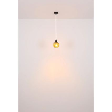 Globo - Hanglamp aan een koord 1xE27/25W/230V diameter 15 cm koper