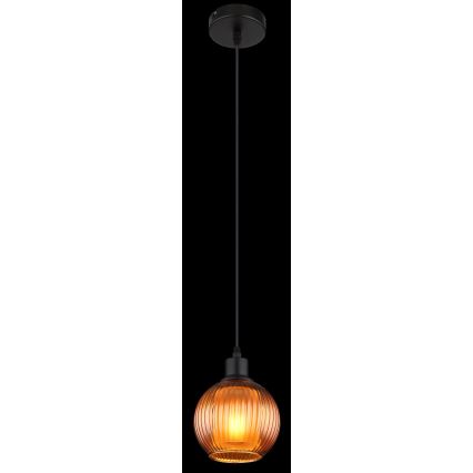 Globo - Hanglamp aan een koord 1xE27/25W/230V diameter 15 cm koper
