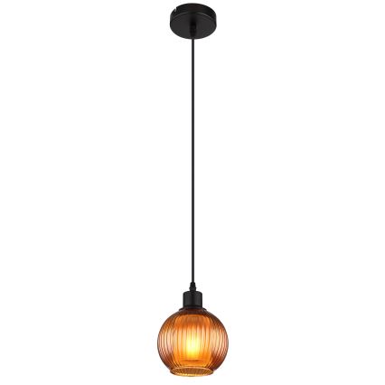 Globo - Hanglamp aan een koord 1xE27/25W/230V diameter 15 cm koper