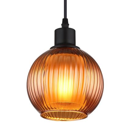 Globo - Hanglamp aan een koord 1xE27/25W/230V diameter 15 cm koper