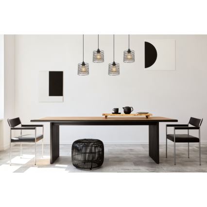 Globo 15640-4H - Hanglamp met kabel TILLY 4xE27/60W/230V zwart