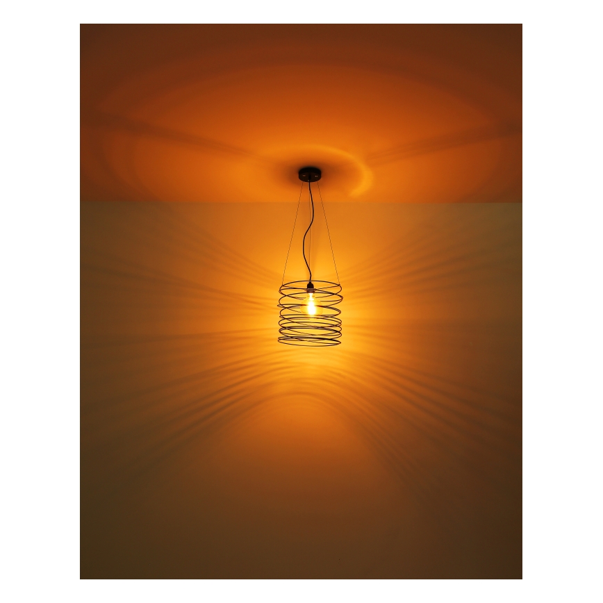 Globo 15640H - Hanglamp met kabel TILLY 1xE27/60W/230V zwart